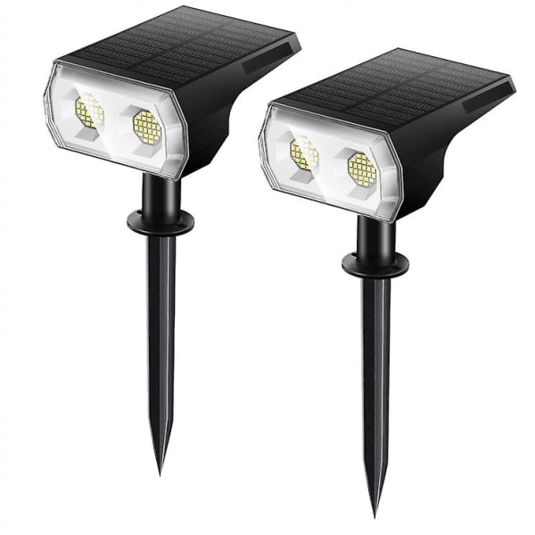 2 st 16 LED solcellslampor för landskap