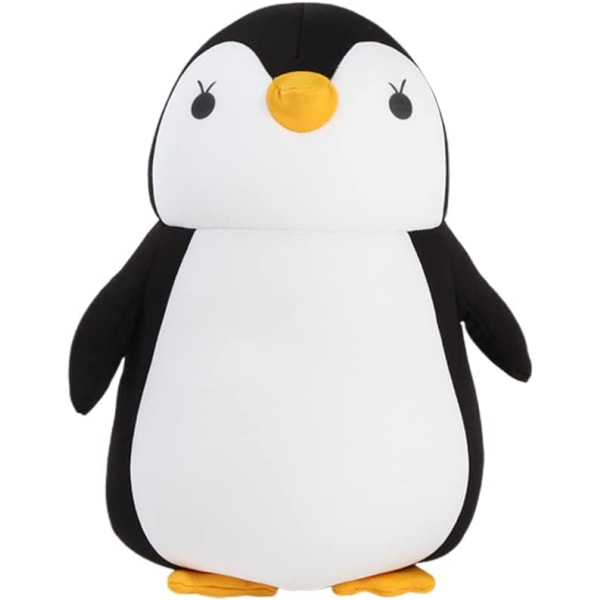 Sort 2 i 1 U formet pingvin nakkepude - nakkestøttepude -