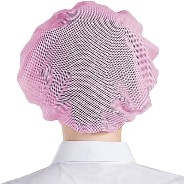 5 st (rosa [ cap]) Toque Mesh Cap Beanies Hatt Unisex disponibelt näthårnät för arbete Kök Factory Ateli