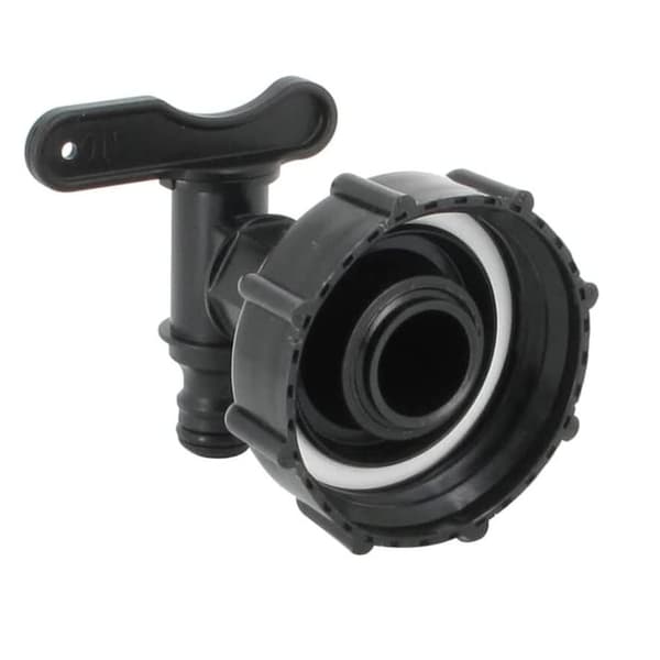 S60X6 fitting - HDPE-kran for 1000 L vanntank