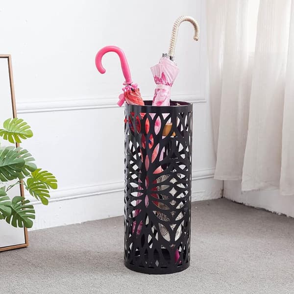 Hul Brugerdefineret Gulv Paraplyholder 20x20x50cm - Sort