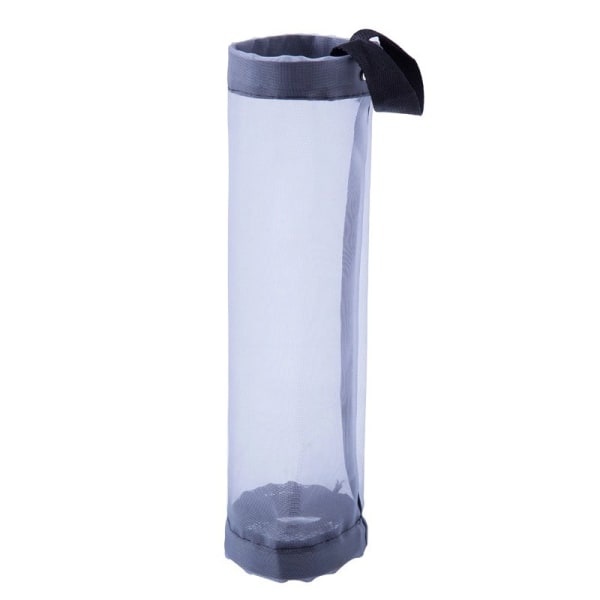 2 stk. Grå plastposeholder hengende oppbevaringsdispensere pustende mesh resirkulering handlepose