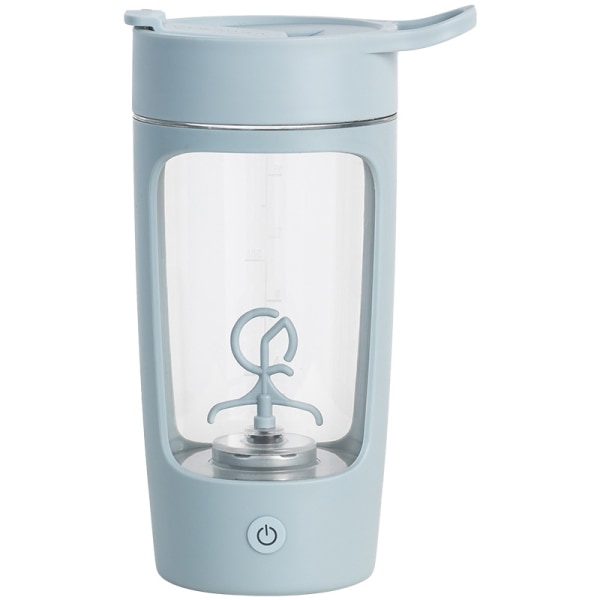 Blå 650ml Fitness Kop Elektrisk Blandekopp Automatisk Bærbar Elektrisk Blandekopp Melk Juice Kaffe Kopp Mikser Blender Flaske