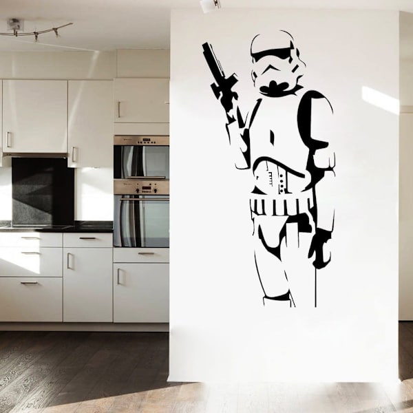 Tähtien sota -aiheinen seinätarra, jossa on Stormtrooper-hahmo