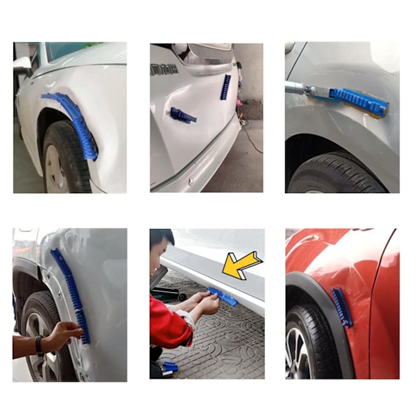 Auto Body DIY Dent Remover Fjernelsesværktøjer Bil Dent Reparationsværktøjer Universal Lim Blå Label Værktøjssæt Fjerner