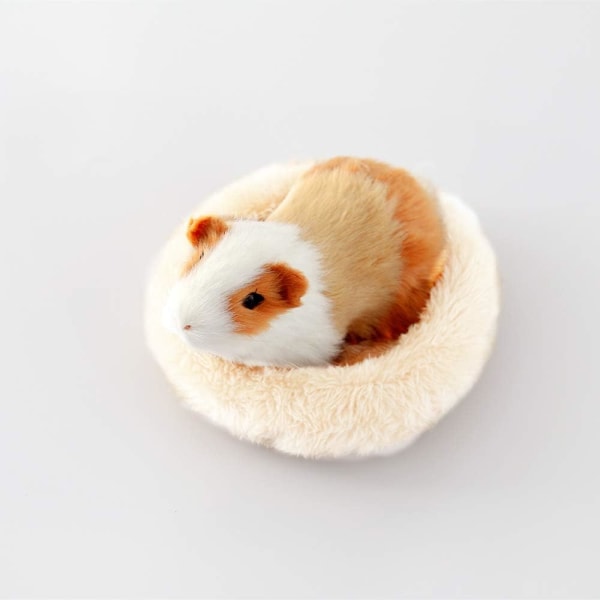 2 stk Myk Kjæledyrseng Bomull Bur Sove Nest Kjæledyrseng Hamster Soveseng Bur Matte for Baby Marsvin Små Dyr (Størrelse S) (S)