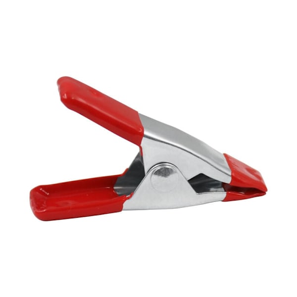 20 stk. metalfjederklemmer, modelbygningsklemmer, metalfjederklemmer, tøjklemmeholder, 2 tommer, rød + sølv