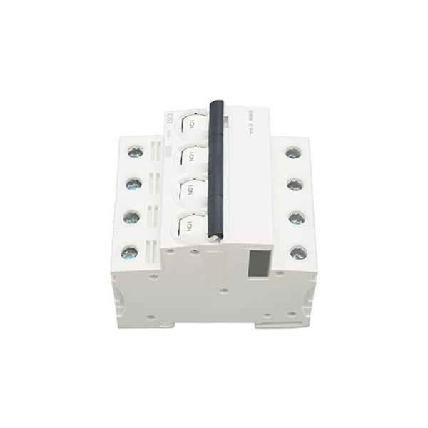 4P 400V AC miniatyrbrytare med luftbrytare, automatiskt överbelastnings- och kortslutningsskydd, 6KV brytförmåga (20A)