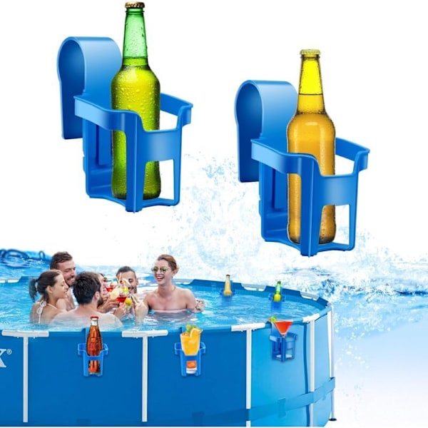 Pool Cup Holder, Mugghållare, Multifunktionell Pooltillbehör, Avtagbar Mugghållare, Passar De Flesta Pooler, Poolflaskhållare, 2 Stycken