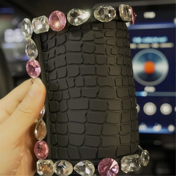 Bling Anti-Skrid Pad Til Bil Instrumentbræt, Universal Anti-Skrid Måtte Til Telefoner Solbriller Nøgler Elektroniske Enheder Pink