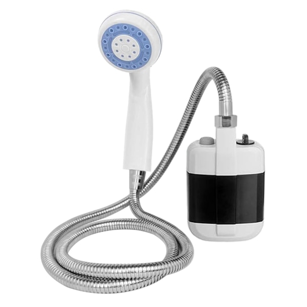 Utomhus Camping Dusch - Laddningsbar Duschmunstycke Bad 3.7V Pump 4.9ft för Camping Strand Simning Utomhus Resor Vandring Bil, Husdjursrengöring