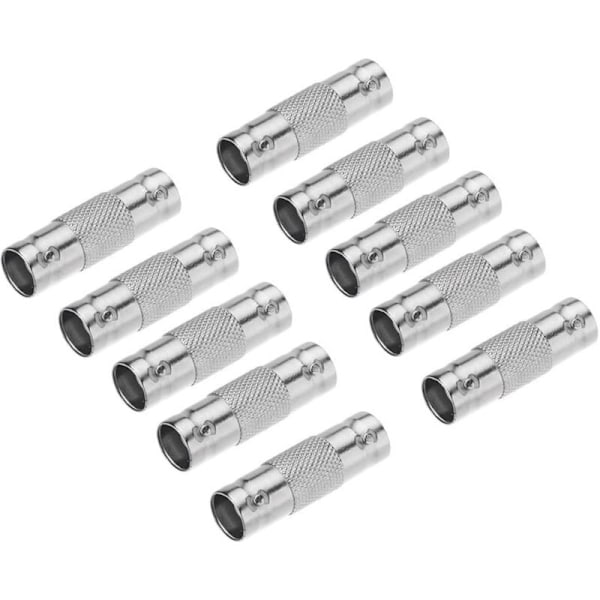 10 stk. BNC A BNC CCTV-adapterkobling for videoovervåkingssystem