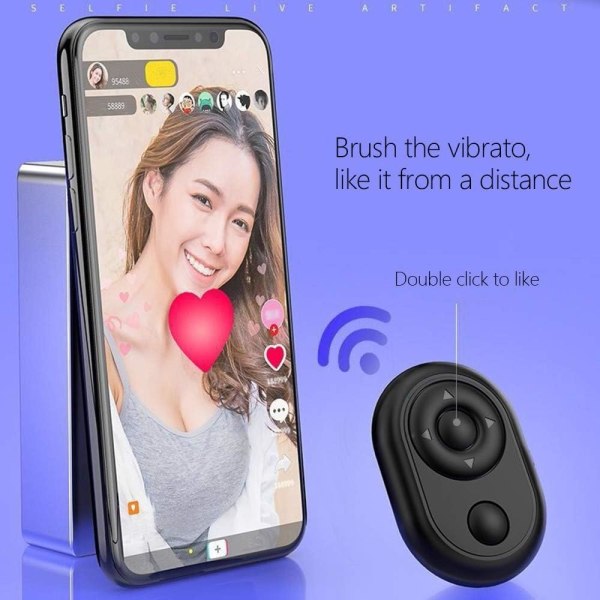 Bluetooth fjärrkontroll, trådlös kameraslutare Bluetooth -telefon