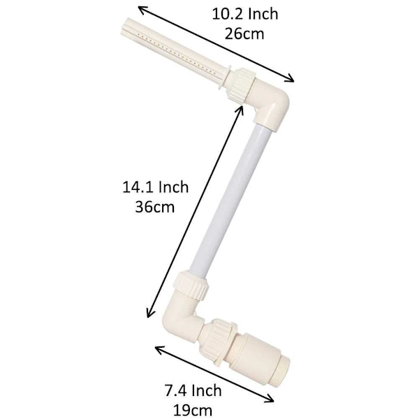 Lille vandfald springvand til swimmingpool tilbehør - 26*36*19cm