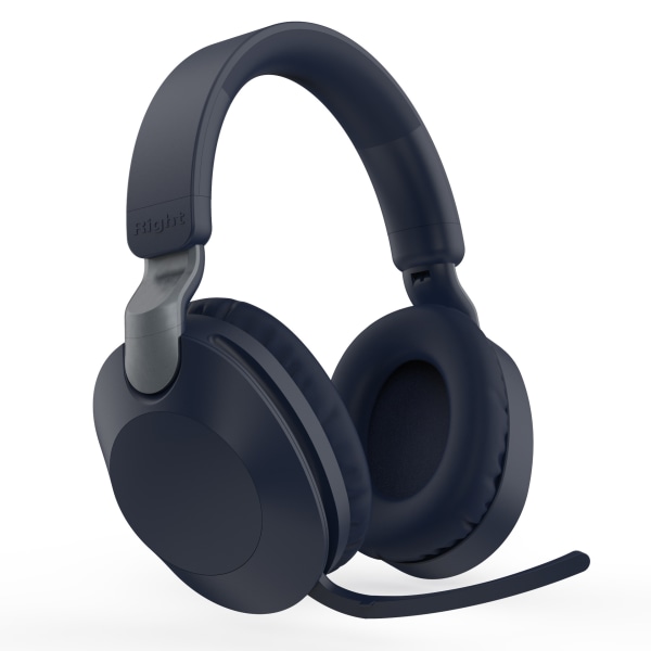 Bluetooth-hörlurar Bluetooth-spelheadset HiFi-ljudkvalitet 40 mm stora drivrutiner Humaniserad bekväm för bärbar dator (blå)