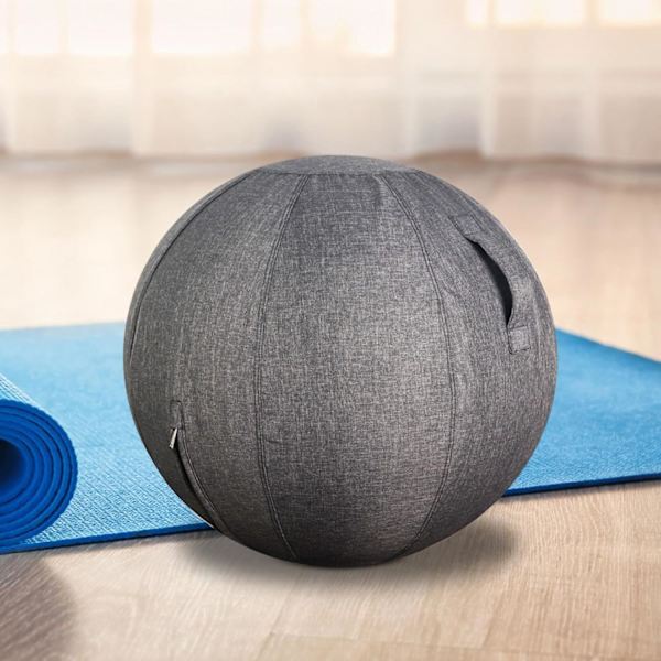 Fitnessbollöverdrag sittande bollöverdrag yogabolltillbehör hopfällbart lätt yogabollöverdrag reptåligt hudskydd 65 cm
