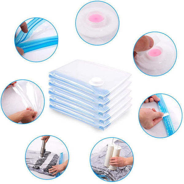 Madrassvakuumbager for flytting - Madrassoppbevaringspose - Plassbesparende vakuumoppbevaringsposer for ekstra store latex/tykke madrasser