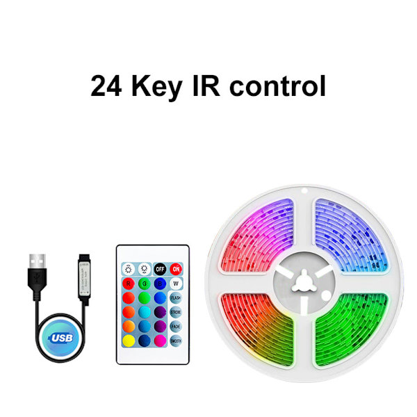 Led-valonauha rgb matalajännitteinen valonauha ws2812b hevoskilpailu hengittävä vesityöpöydän tunnelma 5V phantom USB-valonauha