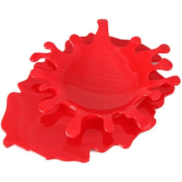 Punainen 1-osainen silikonilusikan pidike Ketsuppilusikan pidike Splash Keittiö Sinappilusikan pidike Ruoanlaittoapukuppipidike Luovat lahjat