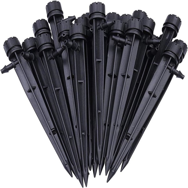 100 stk justerbar slange vanningsdrypper automatisk dryppvanningssystem mikrosprinklere dryppere for plante drivhus DIY hage