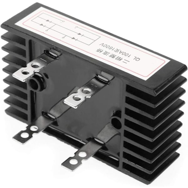 Recovery-kortti, 1 kpl 100A AMP 1600V jännite 2-shaved Diode Pont Recovery Suuritehoinen musta N Board akkulaturi