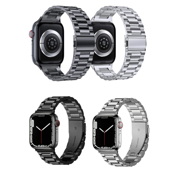 For Apple Watch Band Rustfritt Stål, Apple Watch Reserveband, Lengdejusterer (Sølv)(38/40/41MM)