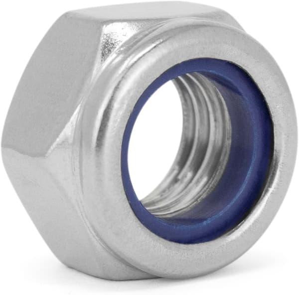 25 stk DIN 985/ISO 10511 Sekskant Sikkerhetsmutter Standard Lav Form A2 V2A Rustfritt Stål Selvlåsende Mutter Rustfritt Stål M6 25stk