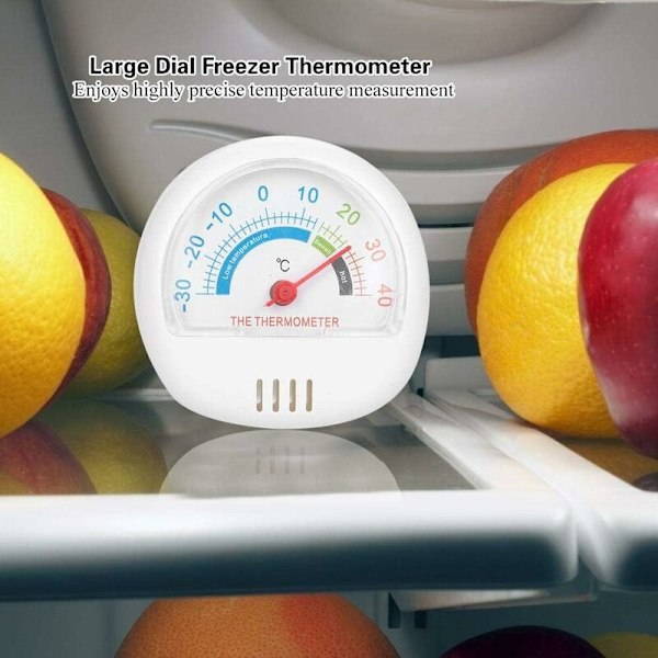 Frystermometer för kylskåp, termometer för mekanisk frys med stor urtavla och kyl för analog frys