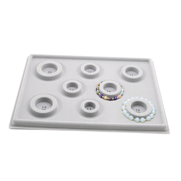 Armbånd Design Board Flocked Bead Board Armbånd Bead Smykker Organizer Bakke Design DIY Værktøj (Panel