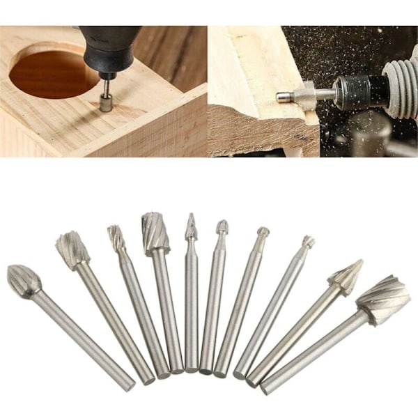 20 stk. Dremel Tungsten Carbid Skærefræsere Bor Bits Rotary Sliber