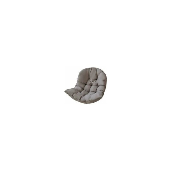 Stolehynde, Rattan Stolehynde, Afslappende Stolepuder til Hængende Kurvesving, Kurvesædehynde til Indendørs, Udendørs, 80 x 120 cm, Grå - RWGais