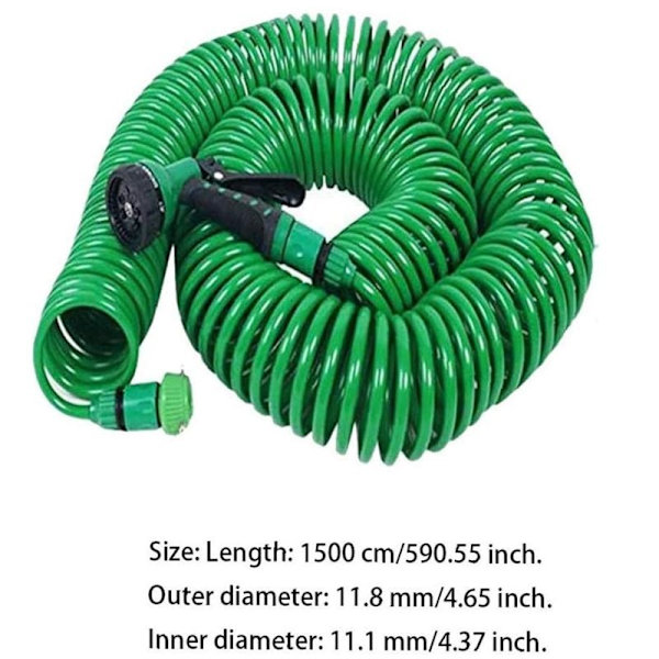 15m Udvidelig Spiral Slange Have Slange til Hjem og Have Multijets