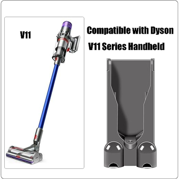 Kompatibel med Dyson V11 og V15, ABS plast veggmontert ladestasjon holder