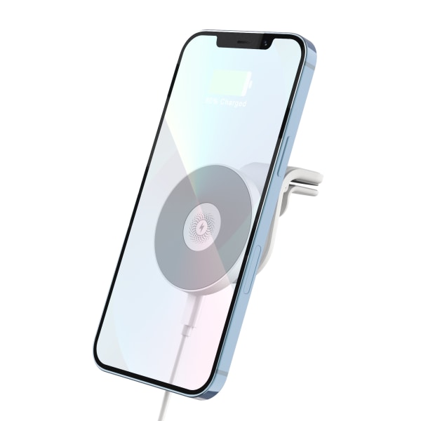 Langaton automagneettinen laturi - Apple 12 iphone13 -auton langaton laturi (valkoinen)