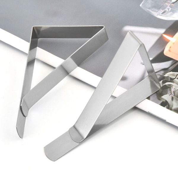 12 stk. tablettang 4,5 cm duk justerbar rustfri ståltang i rustfritt stål Hage duktang