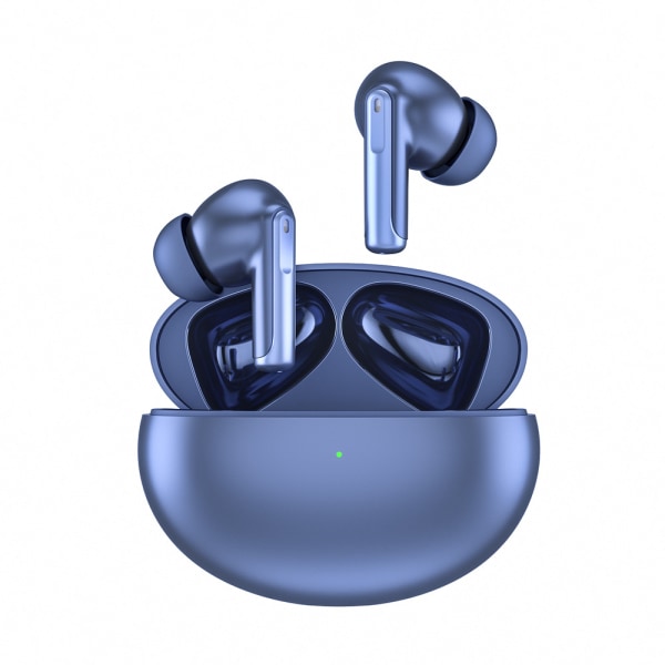 Aktive støjreducerende ørepropper, ægte trådløse øretelefoner rig bas, overlegen lydkvalitet støjreducerende mikrofon til opkald (blå)