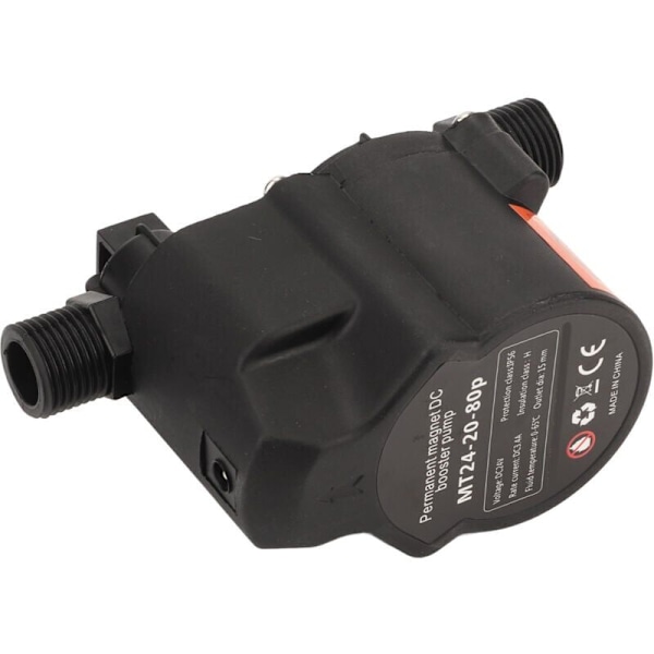 Helautomatisk vattenförstärkningspump, tystlåten liten duschrecirkulationspump, DC 24V, EU-kontakt 100-240V