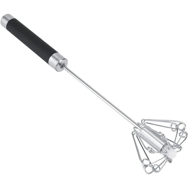 Visp, Halvautomatisk Handmixer, Rostfri Manuell Äggvisp, Multifunktionell Roterande Visp för Vispning, Visning och Blandning, Gåva till Barn
