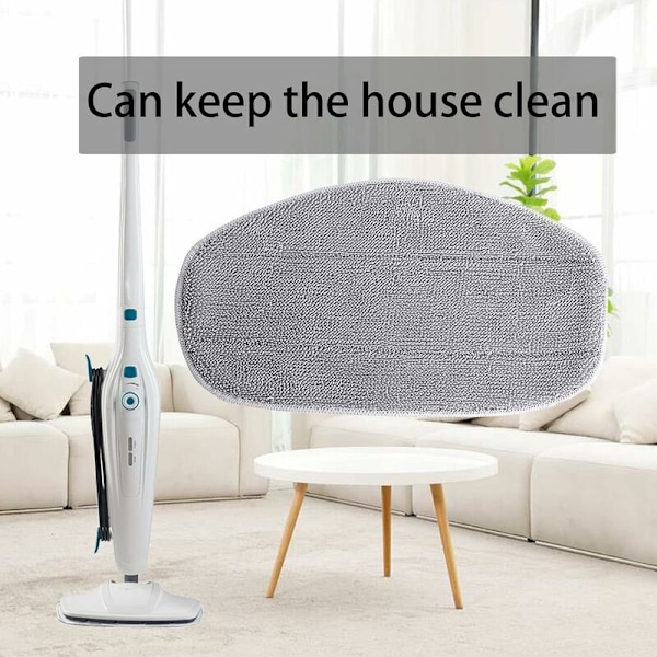 Ersättningspads för Leifheit CleanTenso ångmopp – moppöverdrag för djuprengöring, 5x ersättningsmikrofiberpads –
