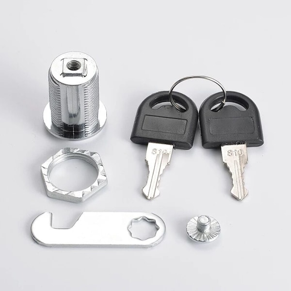 4PCCs Lås Låsande Kam Cylinder 25 mm Postlåda Skåp Lås - Silverlegering Legering Kamlås