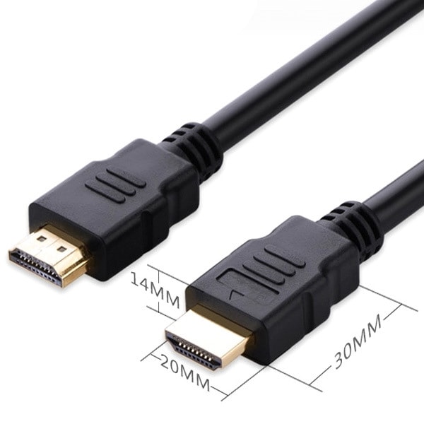 USB-HDMI-sovitinkaapeli - Latausmuunnin USB 2.0 tyyppi A uros - HDMI uros (vain lataukseen) (2 metriä musta)