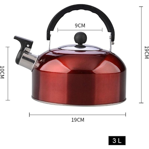 Teapot i rustfrit stål, gasebarm kedel, ideel til at tilberede dine infusioner med stil