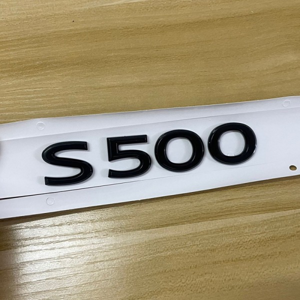 Lämplig för Maybach bakre emblem S450 S480 S580 GLS480 600 alfanumerisk etikett (1 st)(S500 svart 1)
