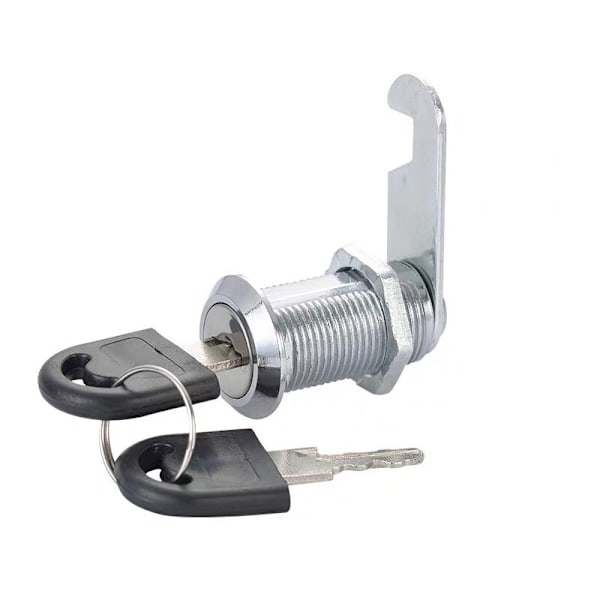 4PCCs Lås Låsande Kam Cylinder 25 mm Postlåda Skåp Lås - Silverlegering Legering Kamlås