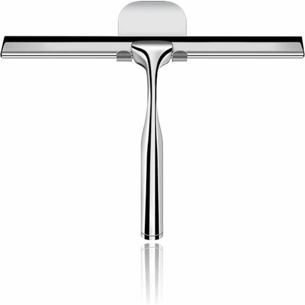 Duschskrapa, skrapa, badrumsspegelrengöringsskrapa för bilrutor, rostfri duschskrapa 25,4 cm \"Fönster, badrum, speglar