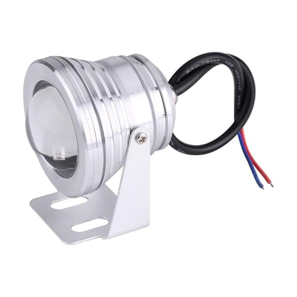 LED Spotlight - 12V 10W Undervands Pool Lys Vandtæt RGB Farveskiftende LED Spotlight Udendørs LED Floodlight til Marine Akvarium Båd Damkant (Colo