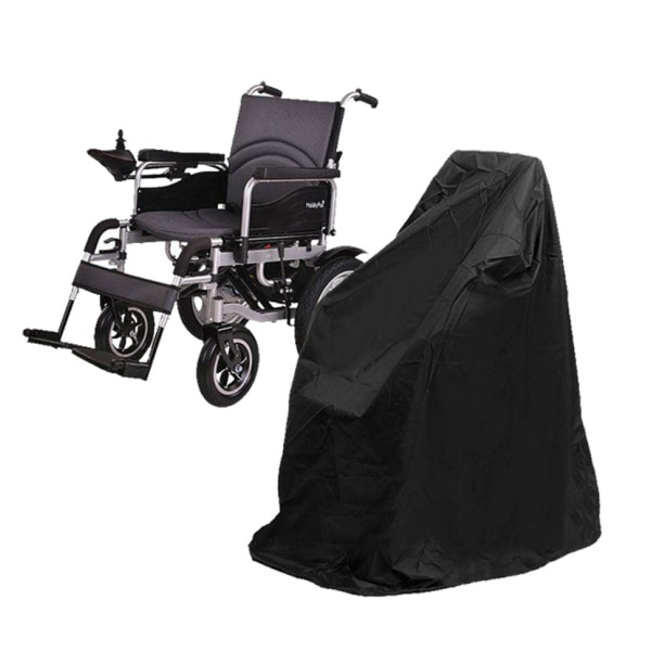 1 stk (sort, 115x75x130cm) Beskyttelsesbetræk til kørestol, vandp