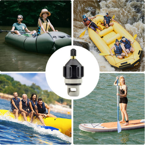 Paddleboard SUP luftdyse kajak surfboard luftventil oppustelig adapter bil elektrisk pumpe pumpe