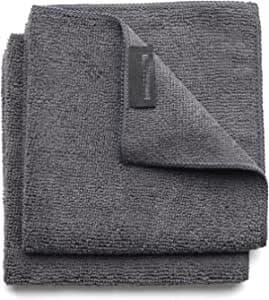Mikrofiber viskestykke (2-pak), mørkegrå, 30 x 30 x 0,5 cm