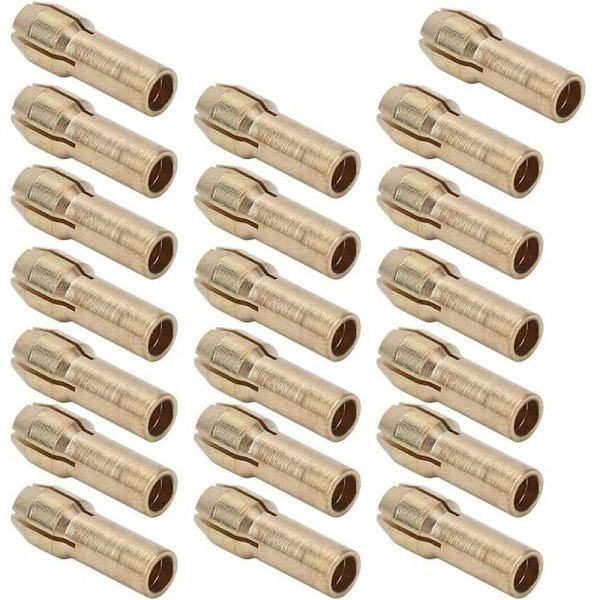 10 stk. messing borepatron præcision 0,5-3,2 mm i messing spændetænger roterende værktøjer opsamling elektrisk holder elektrisk holder borepatron 4,3 mm hale d